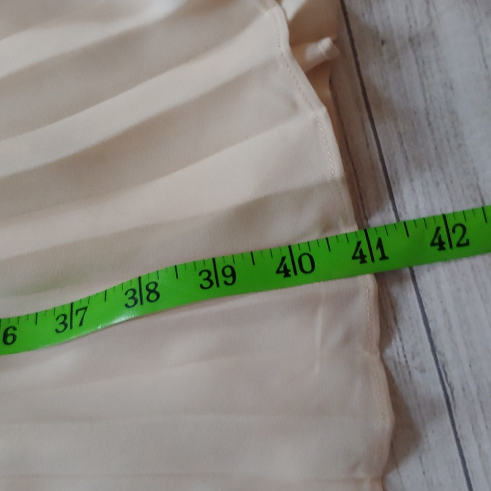 Nanette Lepore Cream Pleated Midi Dress NWT - Picture 14 of 14